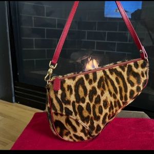 Christian Dior Leopard Saddle Bag - Like NEW! Sold Out Retail $2500